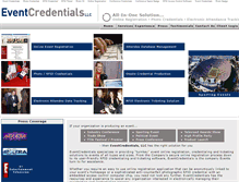 Tablet Screenshot of eventcredentials.com